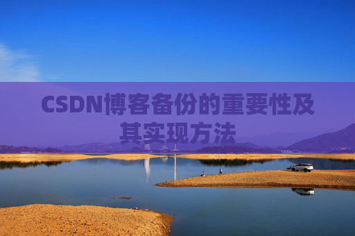 CSDN博客备份的重要性及其实现方法